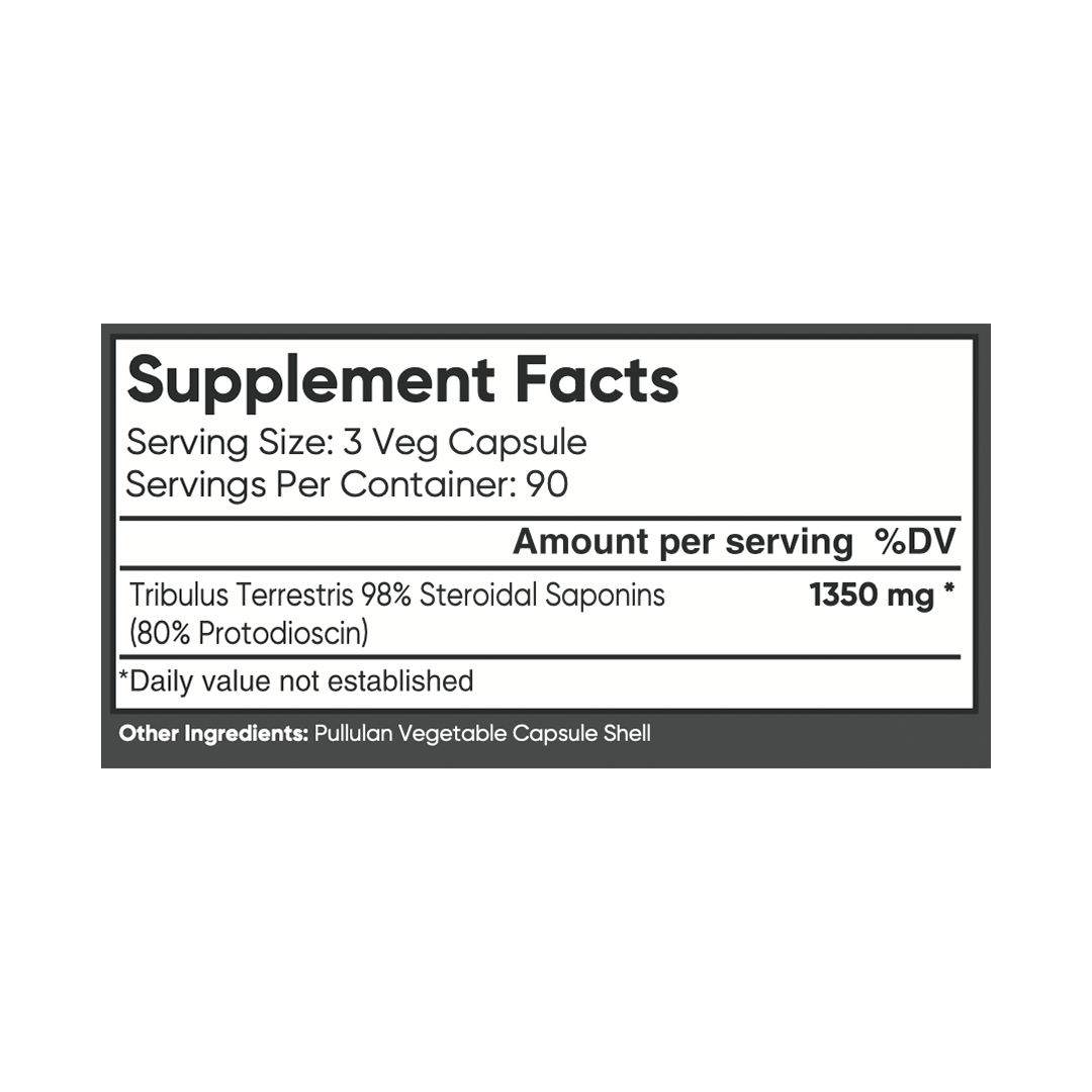 Tribulus Supplement Facts